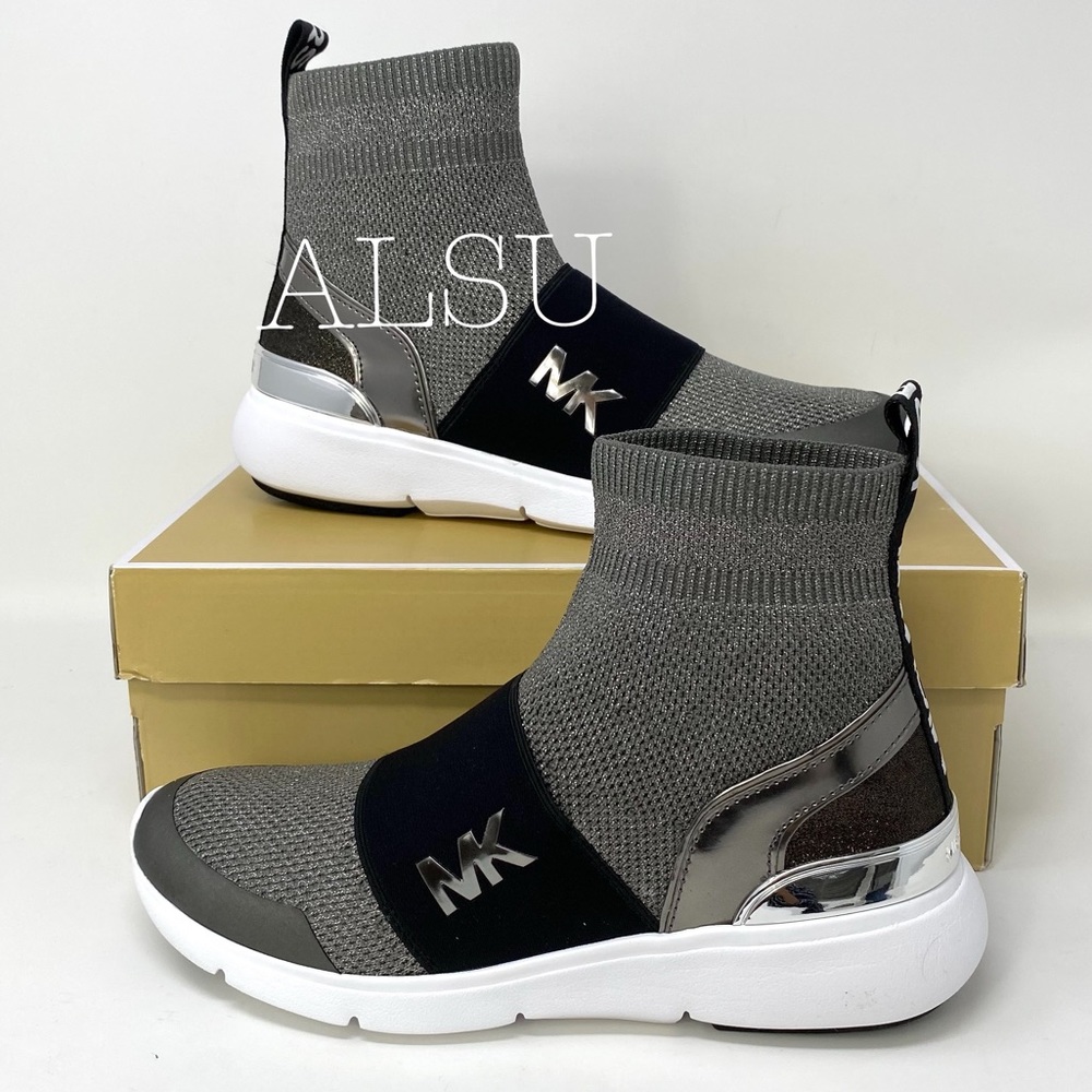 Michael Kors Sterling Bootie Textile Gunmetal Wmns - Picture 5 of 9